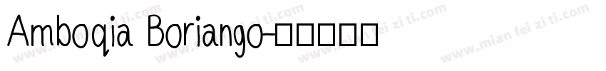 Amboqia Boriango字体转换
